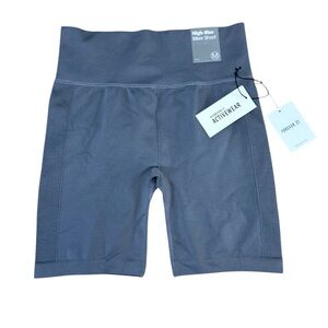 Forever 21 Gray Bike Shorts with Elastic Waistband